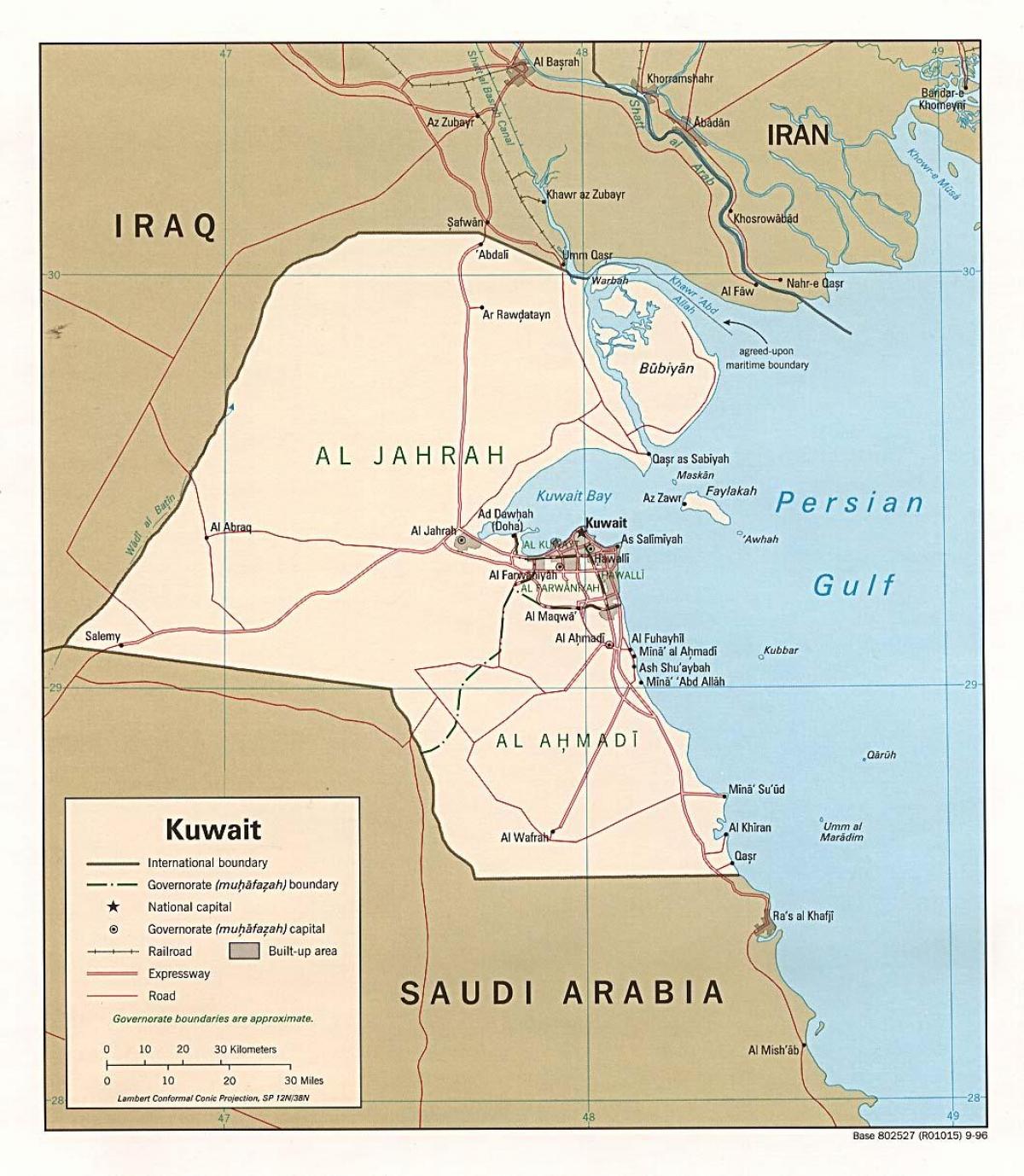 नक्शे के safat कुवैत