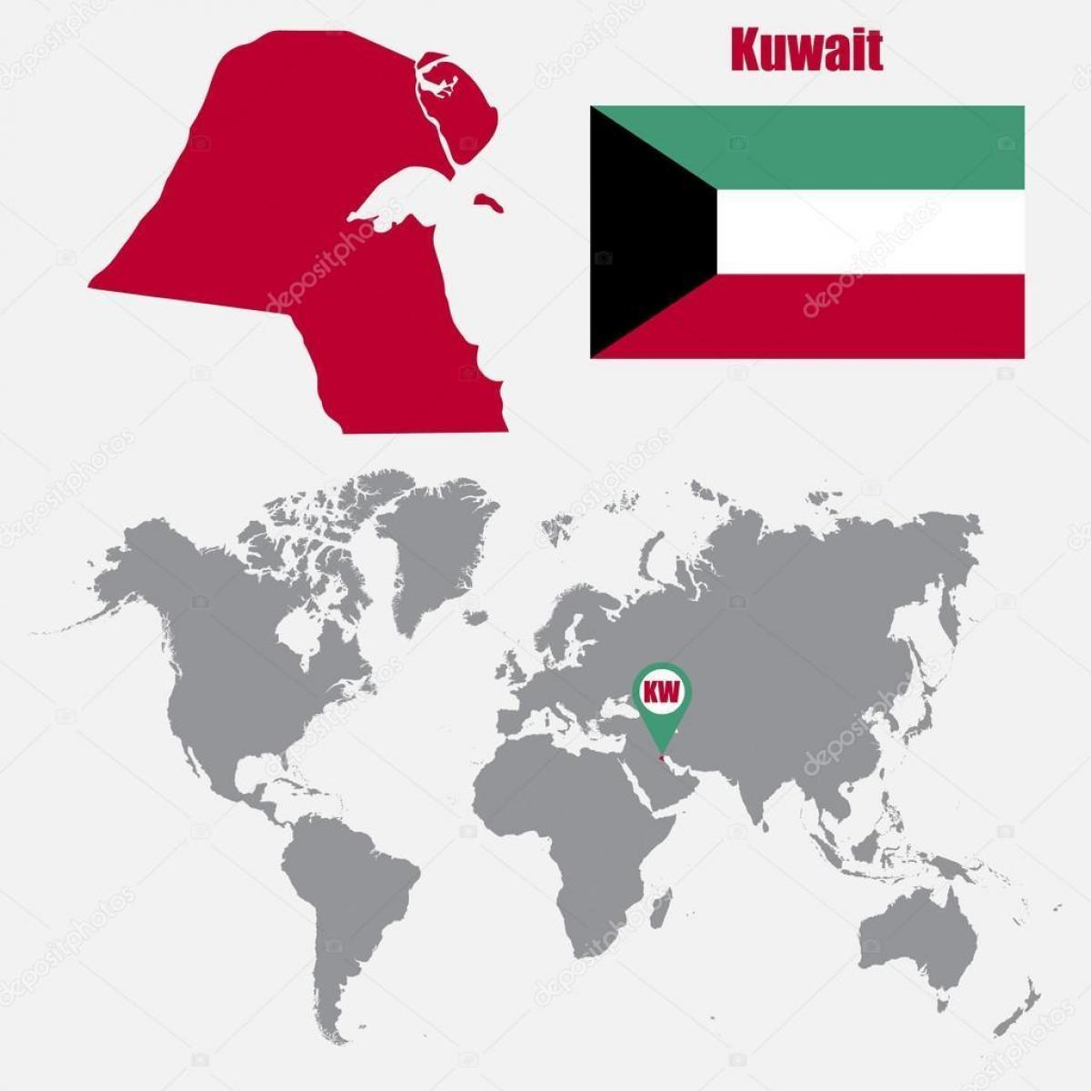 कुवैत में नक्शे दुनिया के नक्शे
