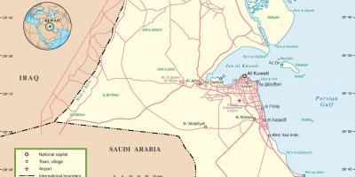 कुवैत सड़क के नक्शे