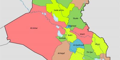 कुवैत के नक्शे के साथ ब्लॉक